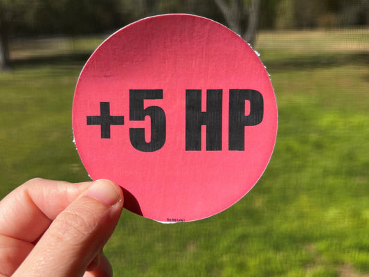 +5 HP Sticker