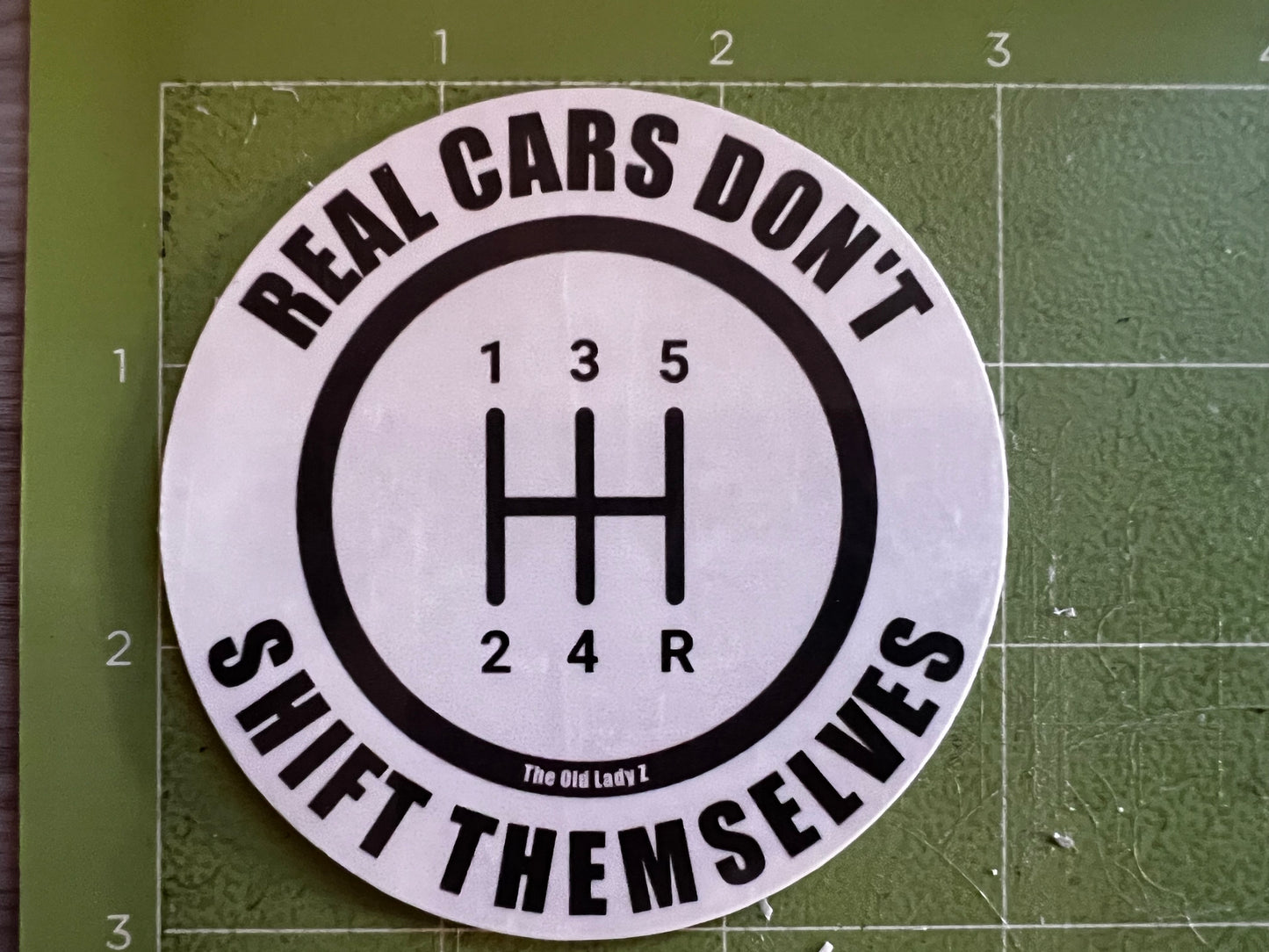 Real Cars Don’t Shift Themselves Sticker