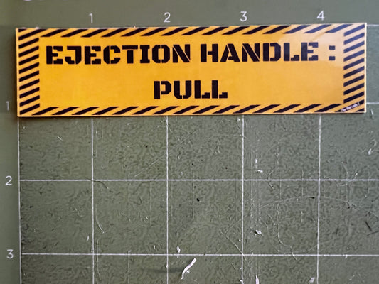 Ejection Handle: Pull Sticker