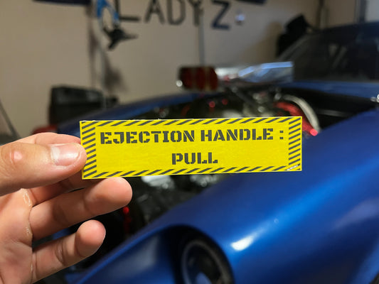 Ejection Handle: Pull Sticker