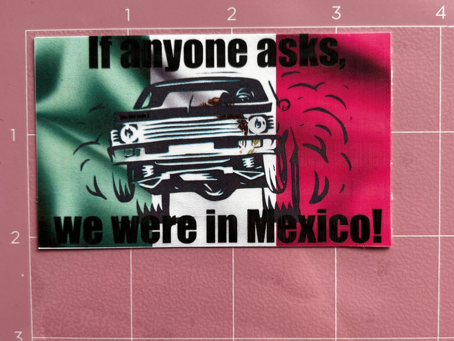 We Were In Mexico Sticker