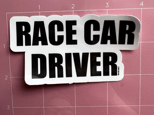 Race Car Driver Sticker