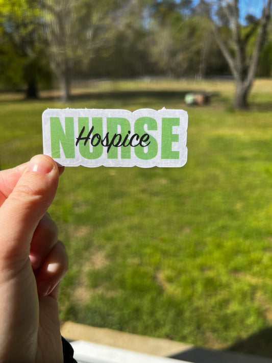 Hospice Nurse Sticker