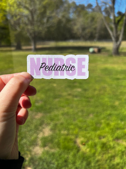 Pediatric Nurse Sticker