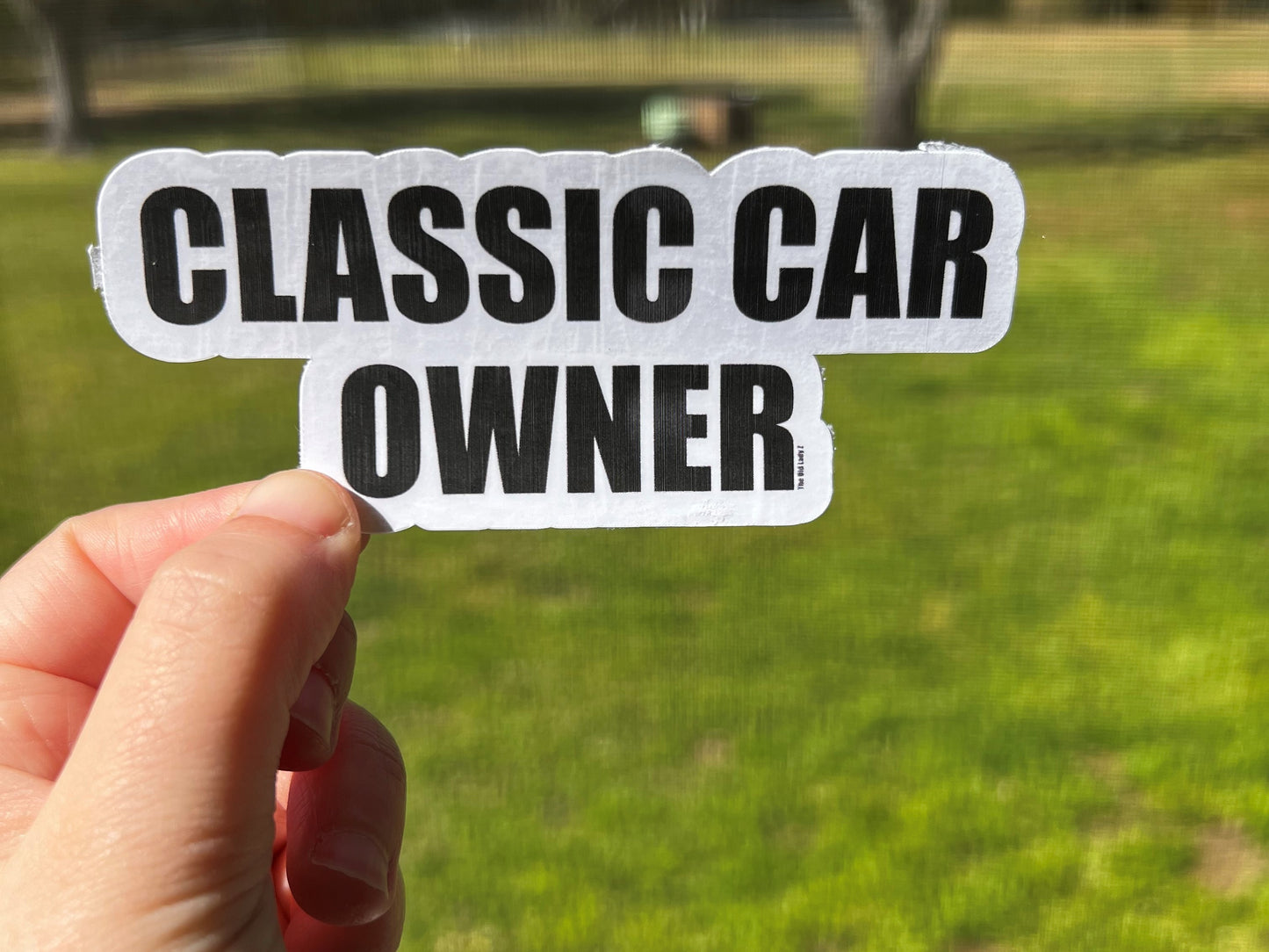 Classic Car Owner Sticker