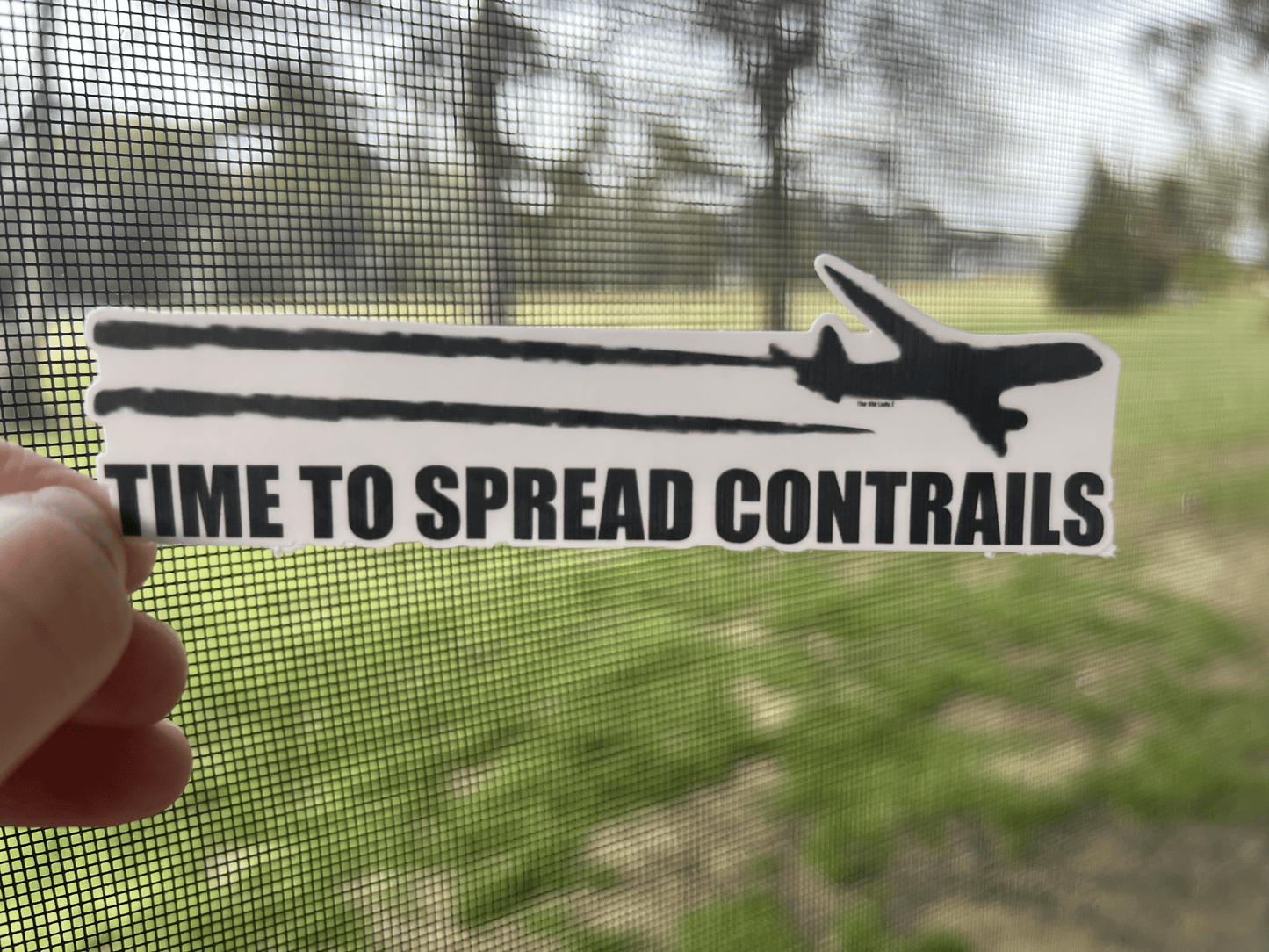 Time To Spread Contrails Sticker