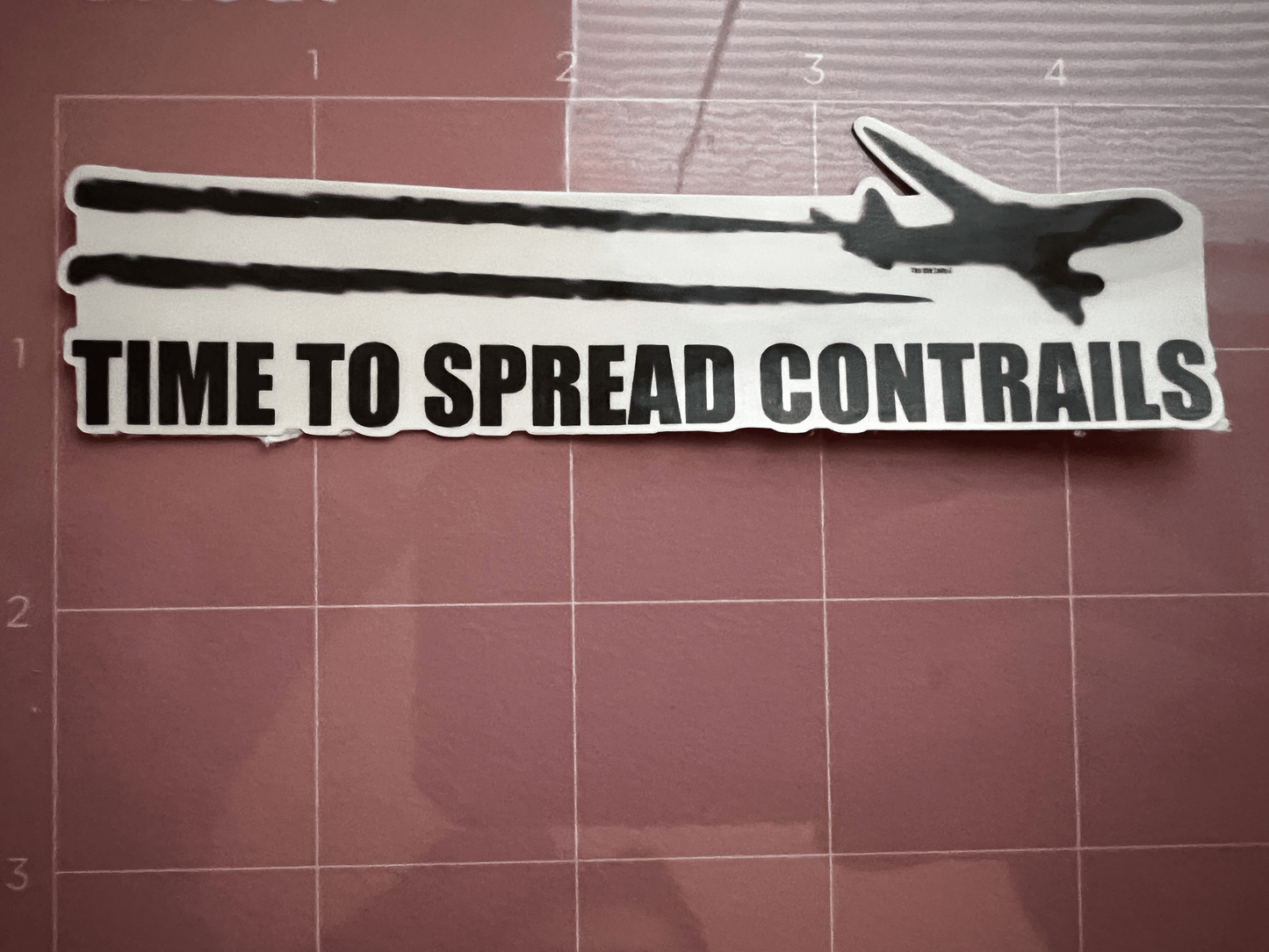 Time To Spread Contrails Sticker